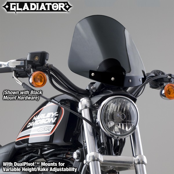 ベストセラー 外装パーツ-(R) (Gladiator 高さアジャスタブルウインドシールド Gladiator(R)レーキ ナショナルサイクル  Cycle National Height/Rake Windshield) Adjustable