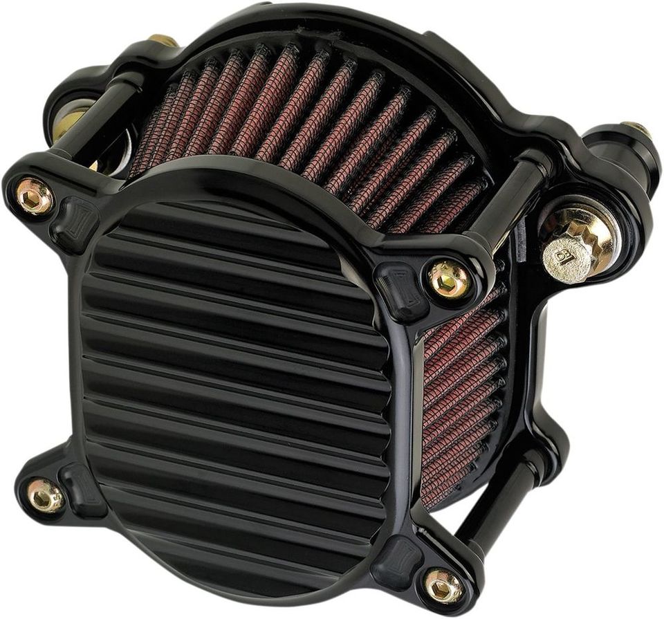 JOKER MACHINE ジョーカーマシーン エアクリーナーオメガ フィン ブラック 【AIR CLNR OMEGA FIN BLACK [1010-2030]】 HARLEY-DAVIDSON ハーレーダビッドソン エアクリーナー・エアクリーナーエレメント 吸気関連 エンジン｜ウェビック　店