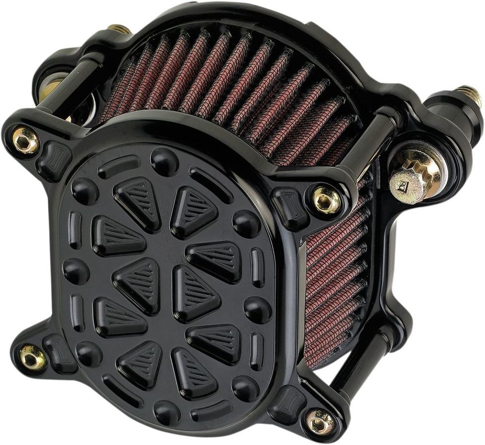JOKER MACHINE ジョーカーマシーン エアクリーナーオメガ フィン TEC ブラック 【AIR CLNR OMEGA FIN BL [1010-2035]】 HARLEY-DAVIDSON ハーレーダビッドソン エアクリーナー・エアクリーナーエレメント 吸気関連 エンジン｜ウェビック　店