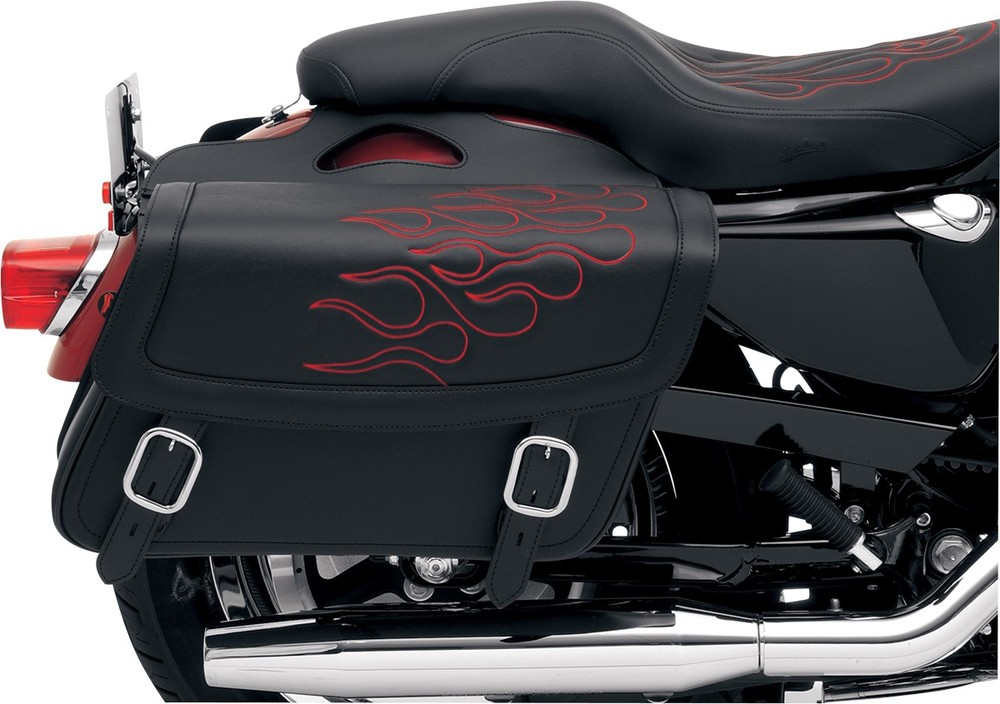 SADDLEMEN サドルメン サドルバッグ フレーム レッド JB 【SADDLEBAG，FLAME RED [3501-0217]】 サイドバッグ 車体用バッグ・ケース｜ウェビック　店