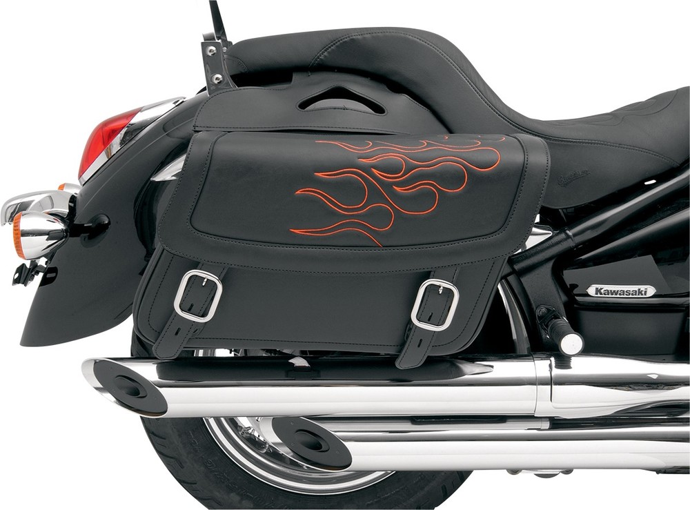 SADDLEMEN サドルメン サドルバッグ フレーム オレンジ MD 【SADDLEBAG，FLAME ORG [3501-0221]】 サイドバッグ 車体用バッグ・ケース
