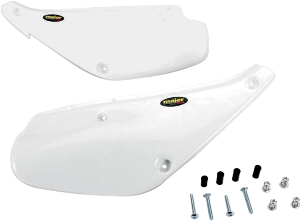MAIER メイヤー サイドプレートホワイト XR80/100 1988+用【SIDEPLATES 88+WH [M20501W]】 XR100R 1988 - 2000 XR80R 1990 1991 1993 HONDA ホンダ サイドカウル・サイドカバー カウル関連 外装