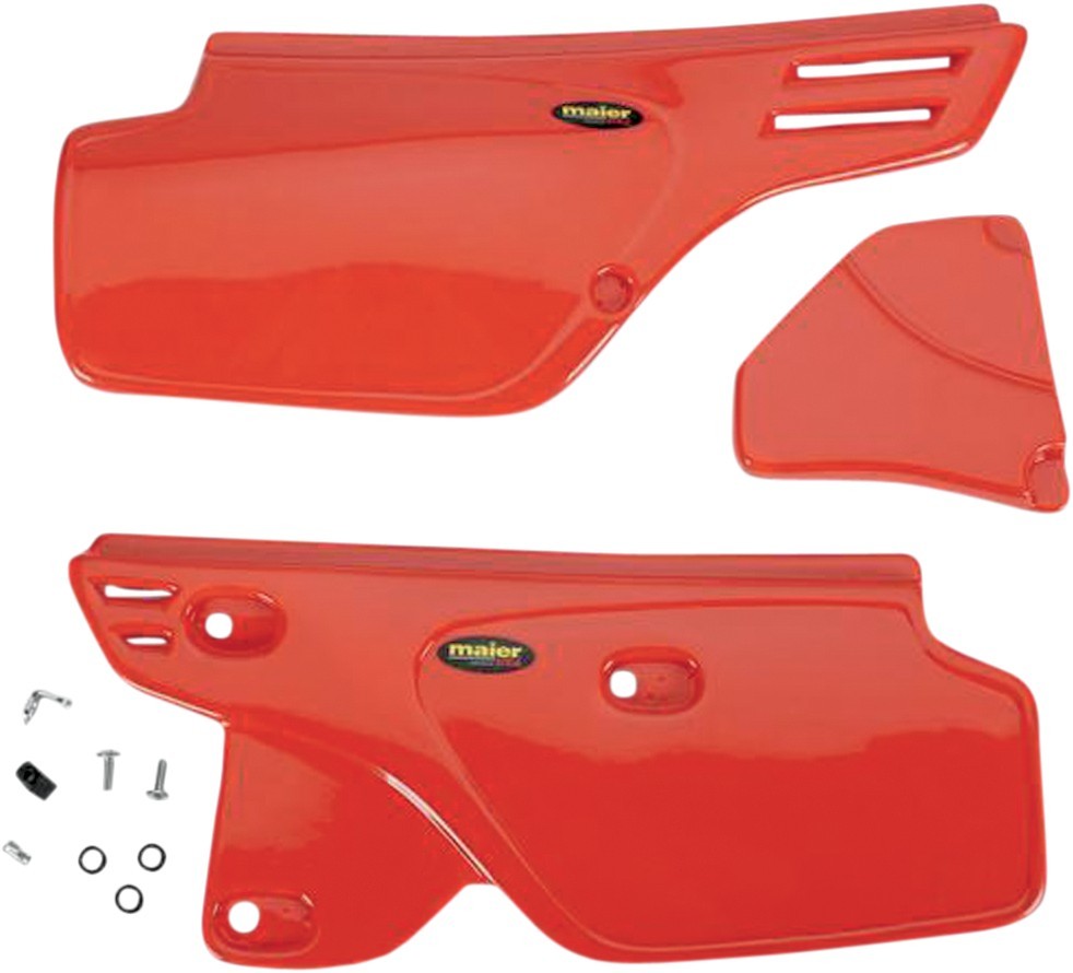 MAIER メイヤー サイドプレート オレンジ XR250 1986-88用【SIDEPLATES 86-8 ORG [M20611]】 XR250R XR350R 1985 XR600R 1986 - 1987 HONDA ホンダ サイドカウル・サイドカバー カウル関連 外装