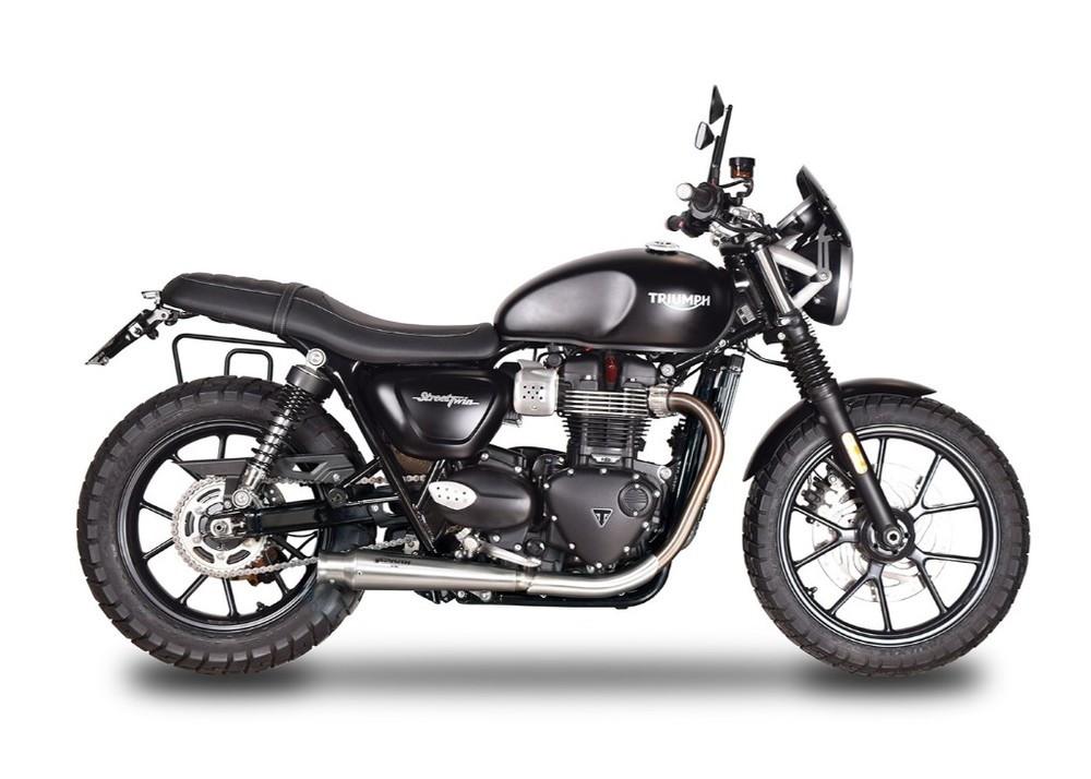 楽天市場】SPARK EXHAUST スパーク マフラー フルシステム 2in2 ホットロード 素材：ステンレス - ブラックシリーズ  StreetTwin Bonneville T120 TRIUMPH トライアンフ TRIUMPH トライアンフ : ウェビック 楽天市場店