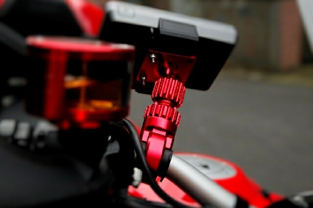 FREECRUISERフリークルーザー各種電子機器マウント・オプションCNCAluminumHookMountKitカラー:ブルーハンドルバー径:19-22mm