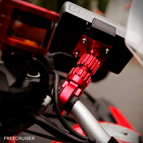 FREECRUISERフリークルーザー各種電子機器マウント・オプションCNCAluminumHookMountKitカラー:ブルーハンドルバー径:19-22mm