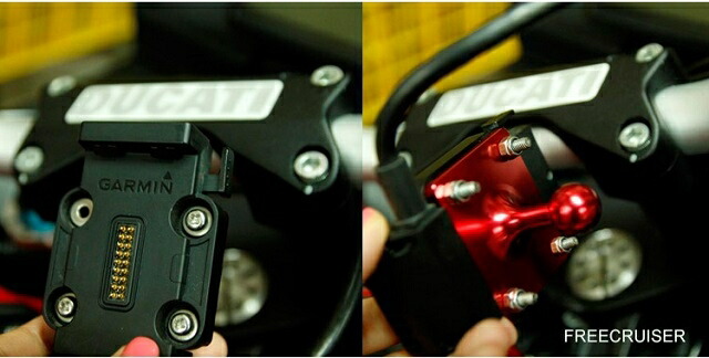 FREECRUISERフリークルーザー各種電子機器マウント・オプションCNCAluminumHookMountKitカラー:ブルーハンドルバー径:19-22mm