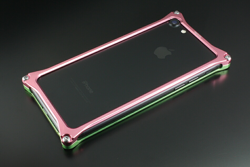 GILD design ギルドデザイン Solid Bumper for iPhone7 (EVANGELION Limited) スマートフォンケース 電子機器類 タイプ:MARI MODEL(ライトグリーン・ピンク)|ウェビック 店