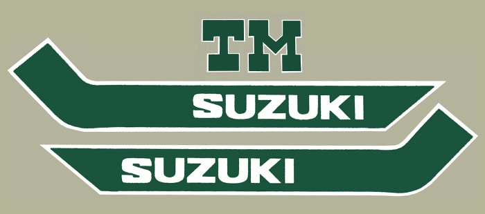 HollyEquip ホーリーエクイップ タンクデカールセット TM25073 SUZUKI スズキ ステッカー・デカール 外装