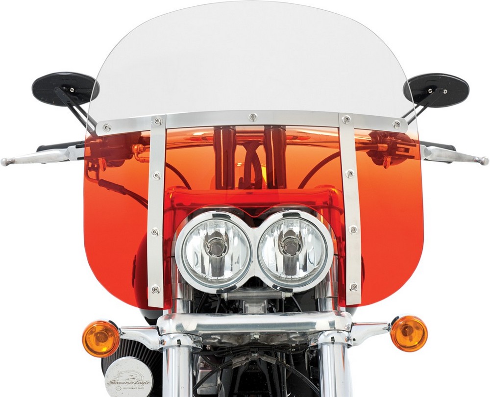 MEMPHIS SHADES メンフィスシェイズ ウインドシールド 13' オレンジ FATS BOB FXDF用【13 FXDF ORG [2313-0126]】 Dyna Fat Bob EFI - 2008 2017 HARLEY-DAVIDSON ハーレーダビッドソン スクリーン 外装
