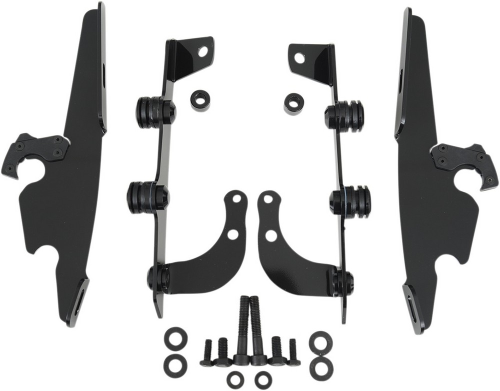 MEMPHIS SHADES メンフィスシェイズ バットウィングマウントキット VT750 PHAN ブラック 【MNT KIT BW BLK [2321-0203]】 VT750C2B Shadow Phantom 2010 - 2013 HONDA ホンダ スクリーン取付けステー・部品 外装｜ウェビック　店