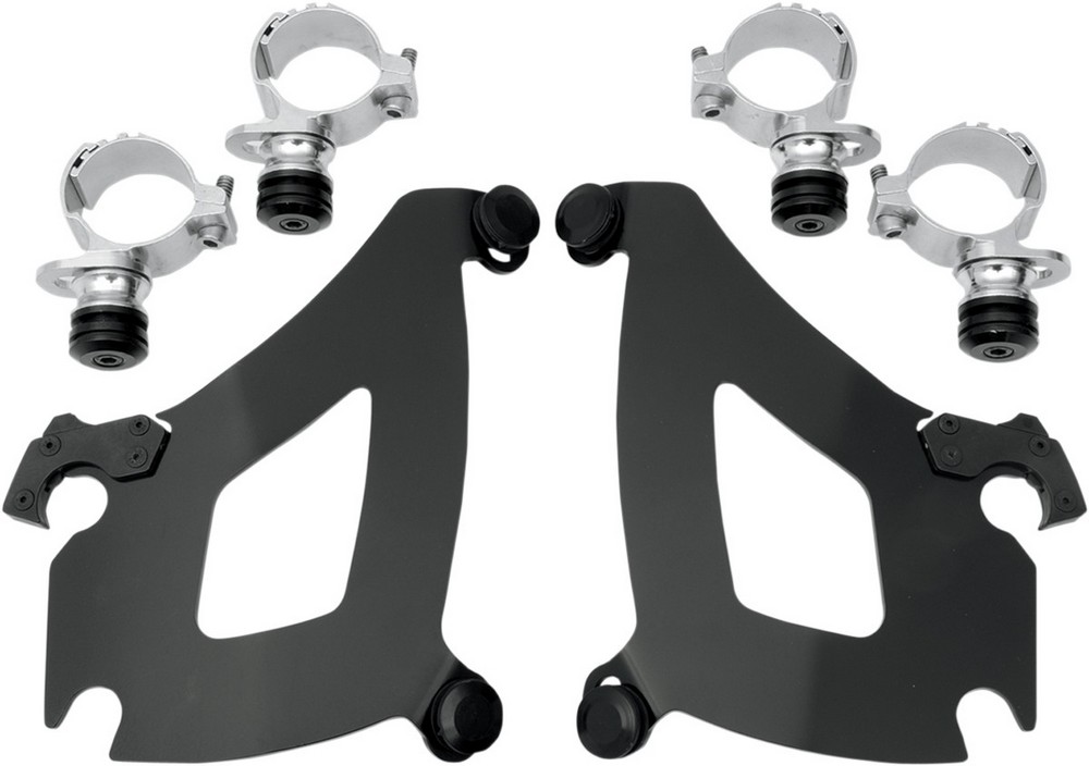 MEMPHIS SHADES メンフィスシェイズ ブレットマウントキット VT1300CS ブラック 【MNT KIT BUL BLK [2321-0247]】 Sabre 2010 - 2014 HONDA ホンダ スクリーン取付けステー・部品 外装｜ウェビック　店