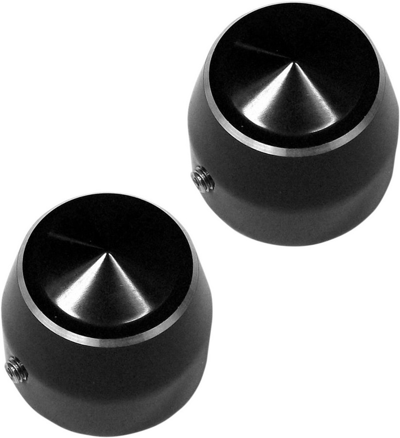 ACCUTRONIX アキュトロニクス アクスルキャップエリート ブラック 25mm 【CAPS AXLE ELITE BLK 25MM [0214-0825]】 HARLEY-DAVIDSON ハーレーダビッドソン その他汎用外装部品・ドレスアップパーツ 外装