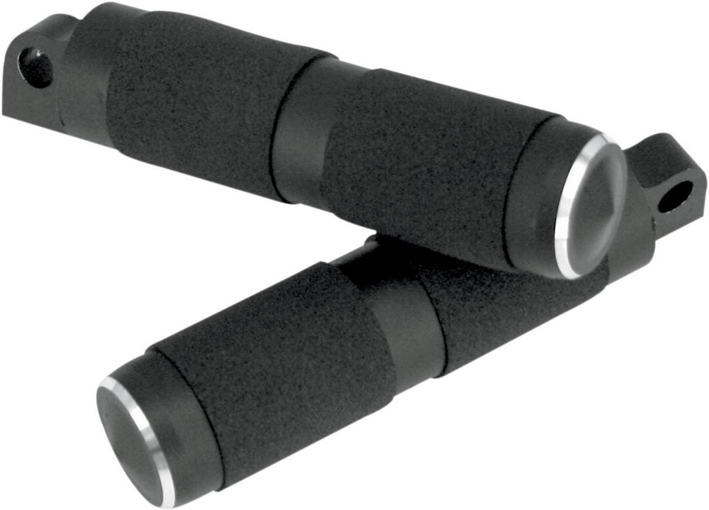 ACCUTRONIX アキュトロニクス ステップ MALEモデル ゴム付き ブラック 【FOOTPEGS MALE W/RUBBER BK [1620-0710]】 フットペグ 足回り