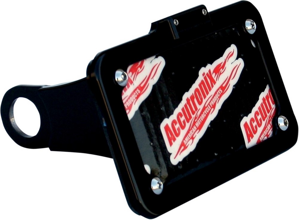 ACCUTRONIX アキュトロニクス ナンバープレートマウント ランプ付き ブラック 2004-13XL【MOUNT LP W/LIGHT 4-13XL B [2030-0684]】 HARLEY-DAVIDSON ハーレーダビッドソン サイドナンバーキット 外装