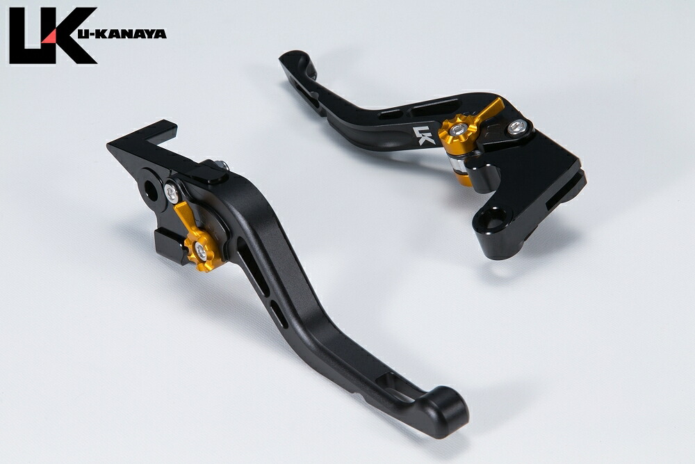U-KANAYA ユーカナヤ GPタイプ アルミビレットレバーセット SMAX マジェスティS YAMAHA ヤマハ ブレーキ・クラッチレバーセット ハンドル周辺パーツ ハンドル レバーカラー：マットブラック / アジャスターカラー：マットブラック