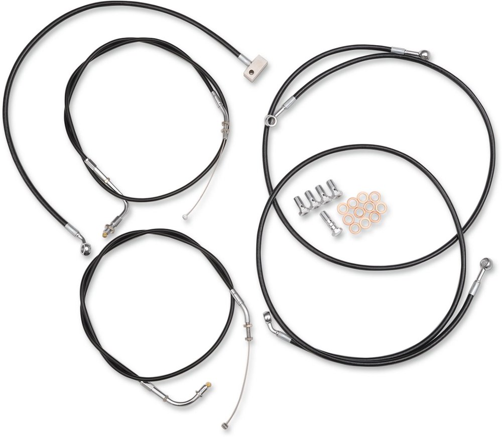 BARON バロン ケーブルキット【CABLE KIT】 XV1700 Road Star Classic 2008 - 2014 S XV1700A XV1700AM Midnight XV1700AT Silverado XV1700ATM XV1700ATS XV1700AW XV1700PC Warrior XV1700PCM YAMAHA ヤマハ ワイヤーキット ハンドル周辺パーツ ハンドル|ウェビック 店