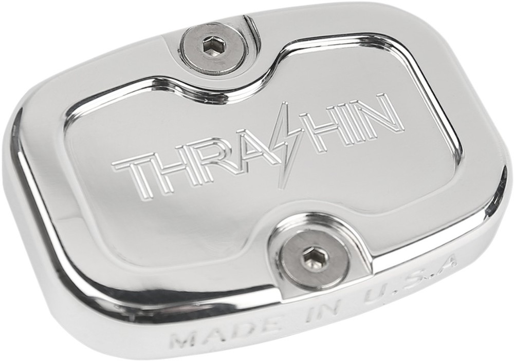 THRASHIN SUPPLY スラッシンサプライ COVER M／C RR 08+FL HARLEY-DAVIDSON ハーレーダビッドソン マスターシリンダータンクキャップ・リザーバーカバー ブレーキ カラー：NATURAL／FINISH：Polished[1731-0639]