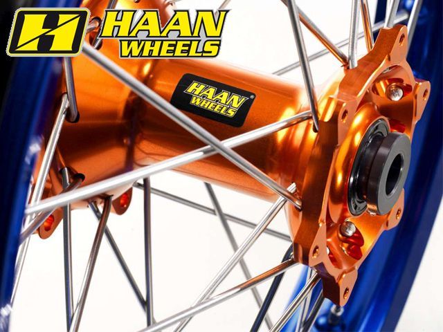 楽天市場】HAAN WHEELS ハーンホイール リアモタードコンプリートホイール R5.00／17インチ カラー：ブルー / カラー：イエロー  CR250 CR125 HONDA ホンダ HONDA ホンダ：ウェビック 楽天市場店