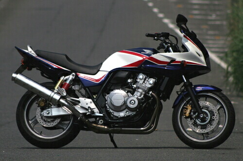 Realize リアライズ アリア スリップオンマフラー CB400スーパーフォア HONDA ホンダ マフラー キャタライザー：なし / サイレンサーエンド：スラッシュエンド