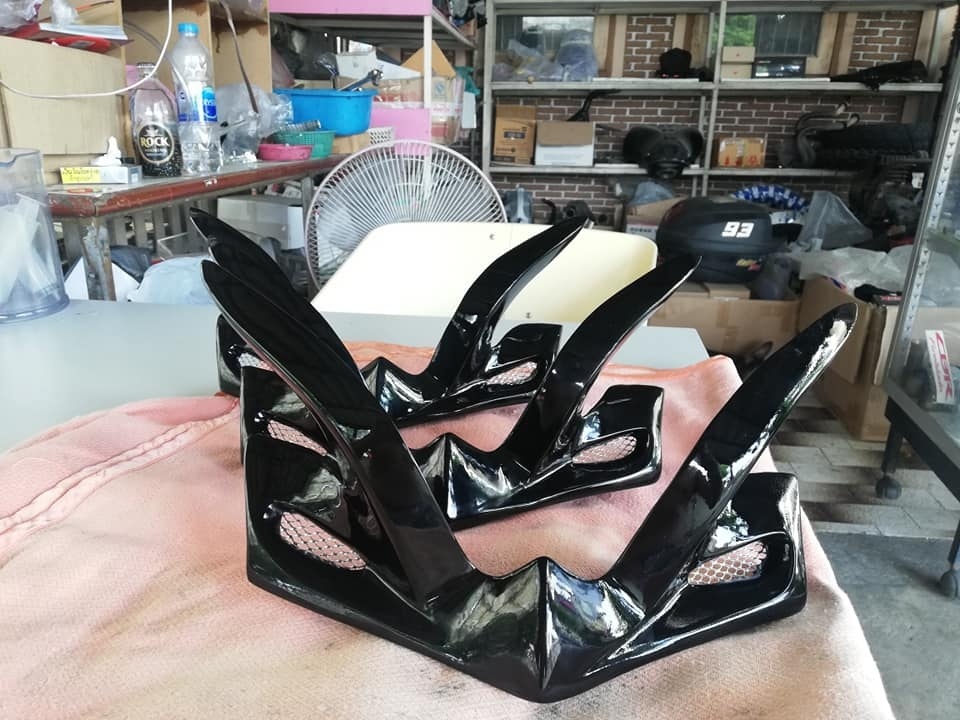 KPT DESIGN ケーピーティーデザイン フロントウィングメッシュ CBR150R HONDA ホンダ スポイラー・ウイング 外装