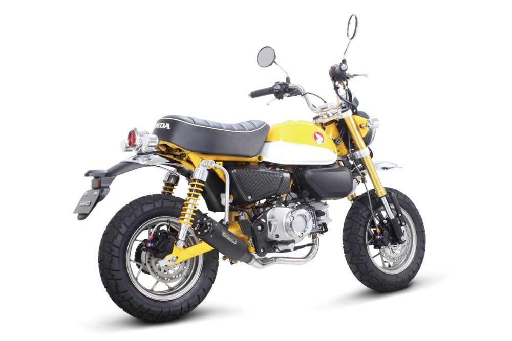 楽天市場 Sp武川 Spタケガワ トラッカーマフラー 政府認証 カラー ブラック モンキー125 Honda ホンダ ウェビック 楽天市場店