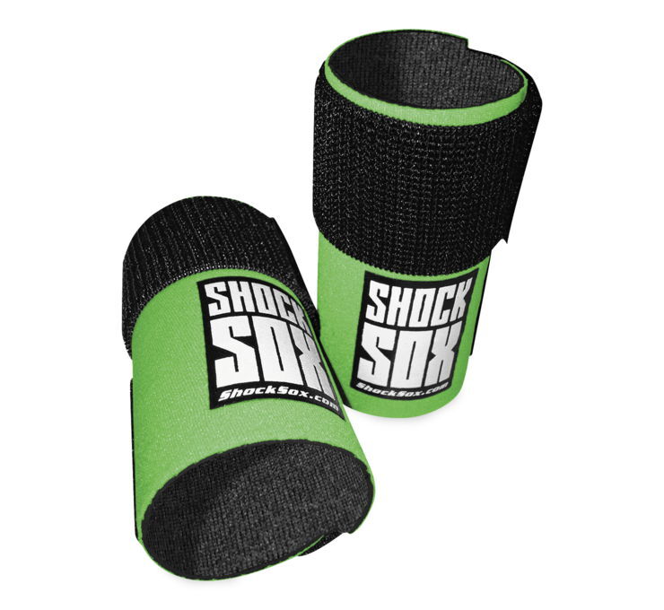 【楽天市場】Shock Sox ショックソックス イージーフィットフォークシールプロテクター for オフロード カラー：グリーン