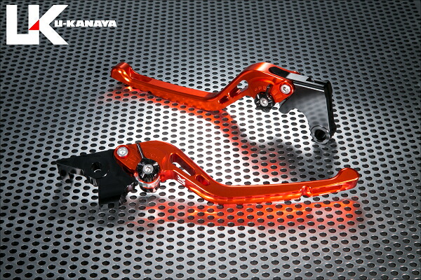 U-KANAYA ユーカナヤ GPタイプ アルミビレットレバーセット ゼファー400 ゼファーX KAWASAKI カワサキ ブレーキ・クラッチレバーセット ハンドル周辺パーツ ハンドル レバーカラー：オレンジ / アジャスターカラー：オレンジ / レバータイプ：ロング(レバー部全長：約175mm) 10,930円