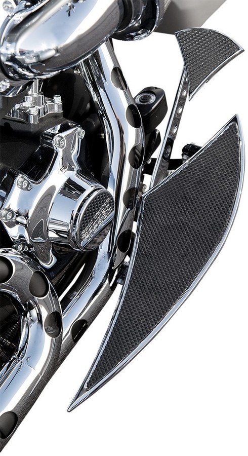 PAUL YAFFE BAGGER NATION ポールヤフー バガーネイション フロアボードウェッジクローム 【FLOORBOARD WEDGY CHR [1621-0548]】 HARLEY-DAVIDSON ハーレーダビッドソン フロアボード・ステップボード ステップ 足回り