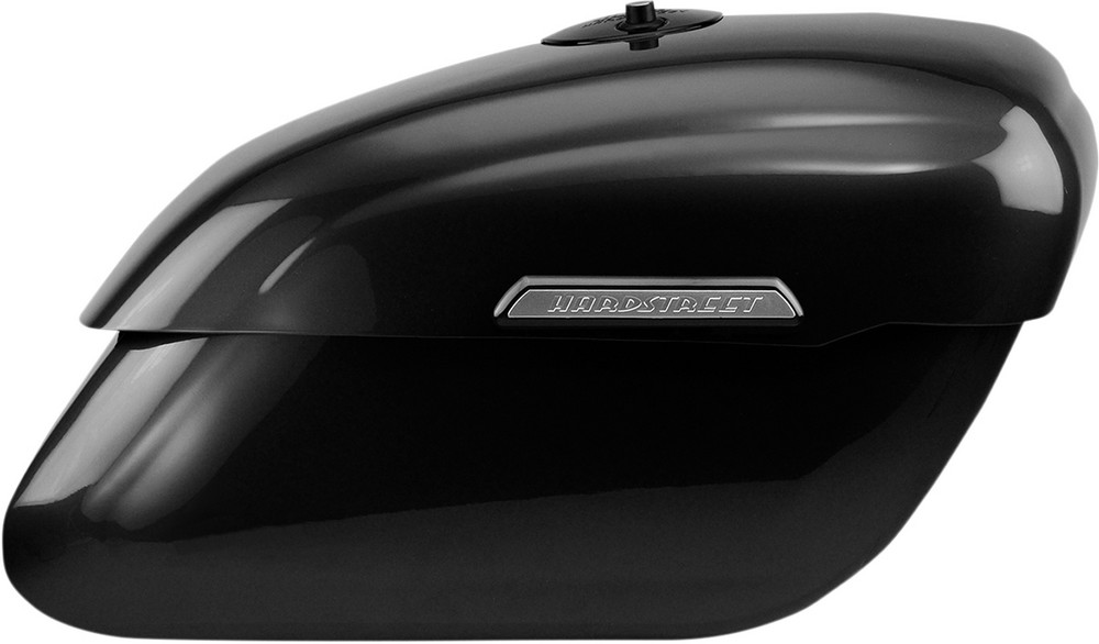 HARDSTREET ハードストリート サドルバッグ HARDKINGER 光沢ブラック 【SADDLEBAGS GB [3501-0888]】 Road King Classic EFI - FLHRC 2007 2013 Injected I 1998 2006 Custom FLHRS 2004 HARLEY-DAVIDSON ハーレーダビッドソン パニアケース 車体用バッグ・ケース｜ウェビック　店