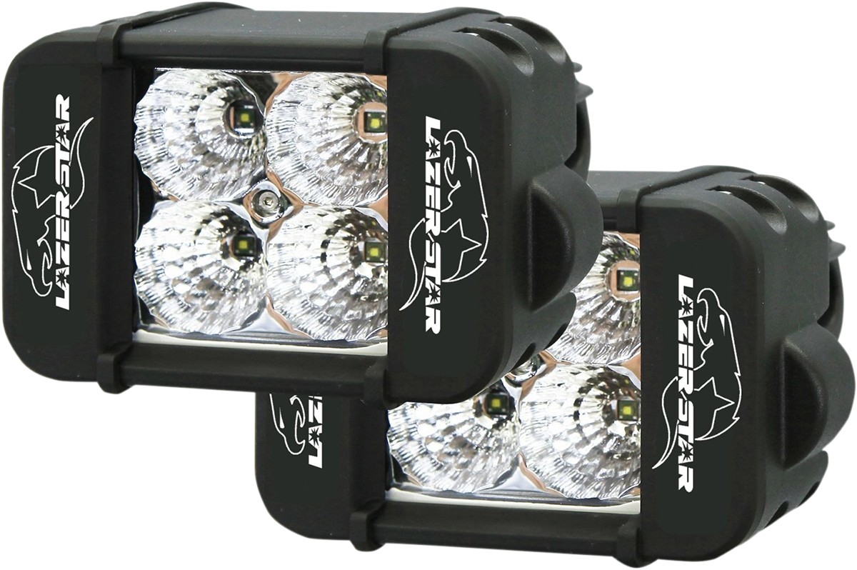 LAZER STAR レイザースター マーカーライトフラッド 4 4LED 3W キット 【LIGHT FLOOD4 KIT [2001-0880]】 ヘッドライト 灯火類 電装系
