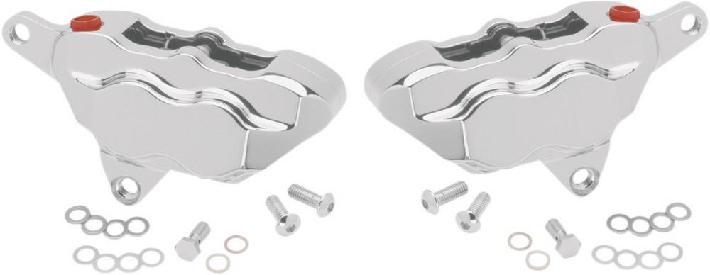 HAWG HALTERS ホグハルターズ ピストンキャリパー D-D 4 1984-1999FRT 【D-D 4PIST CALIPER84-99FRT [1701-0004]】 HARLEY-DAVIDSON ハーレーダビッドソン キャリパー ブレーキ｜ウェビック　店