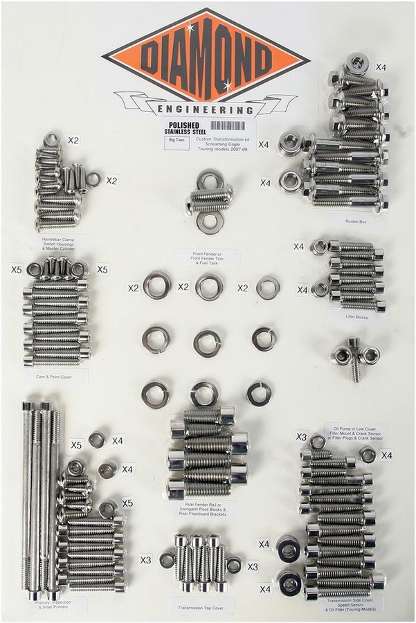 DIAMOND ENGINEERING ダイアモンドエンジニアリング ボルトキットトランスミッションFM FL SE 07 【BOLT KIT TRNSFM [2401-0268]】 HARLEY-DAVIDSON ハーレーダビッドソン その他エンジンパーツオプション・補修部品 エンジンパーツ エンジン 46,334円