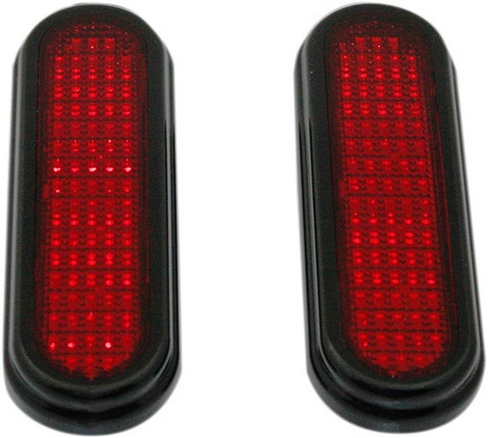 CUSTOM DYNAMICS カスタムダイナミックス マーカーランプ FLATZモデル レッド ブラック 【LIGHT FLATZ RED BLACK [2040-1845]】 LED電装・LEDドレスアップパーツ 灯火類 電装系
