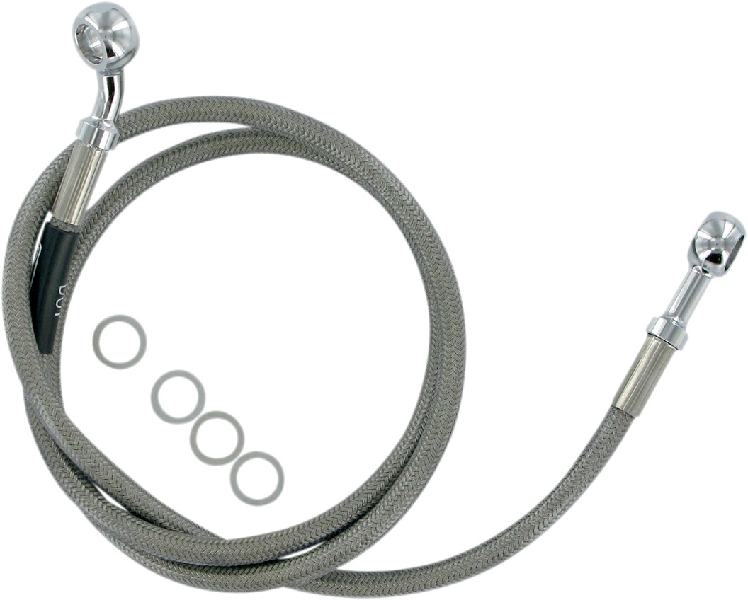 RUSSELL ラッセル F．BRAKE LINE 87-17 FLST／C [08745DS] HARLEY-DAVIDSON ハーレーダビッドソン ブレーキホース・クラッチホース ブレーキ｜ウェビック　店 9,418円