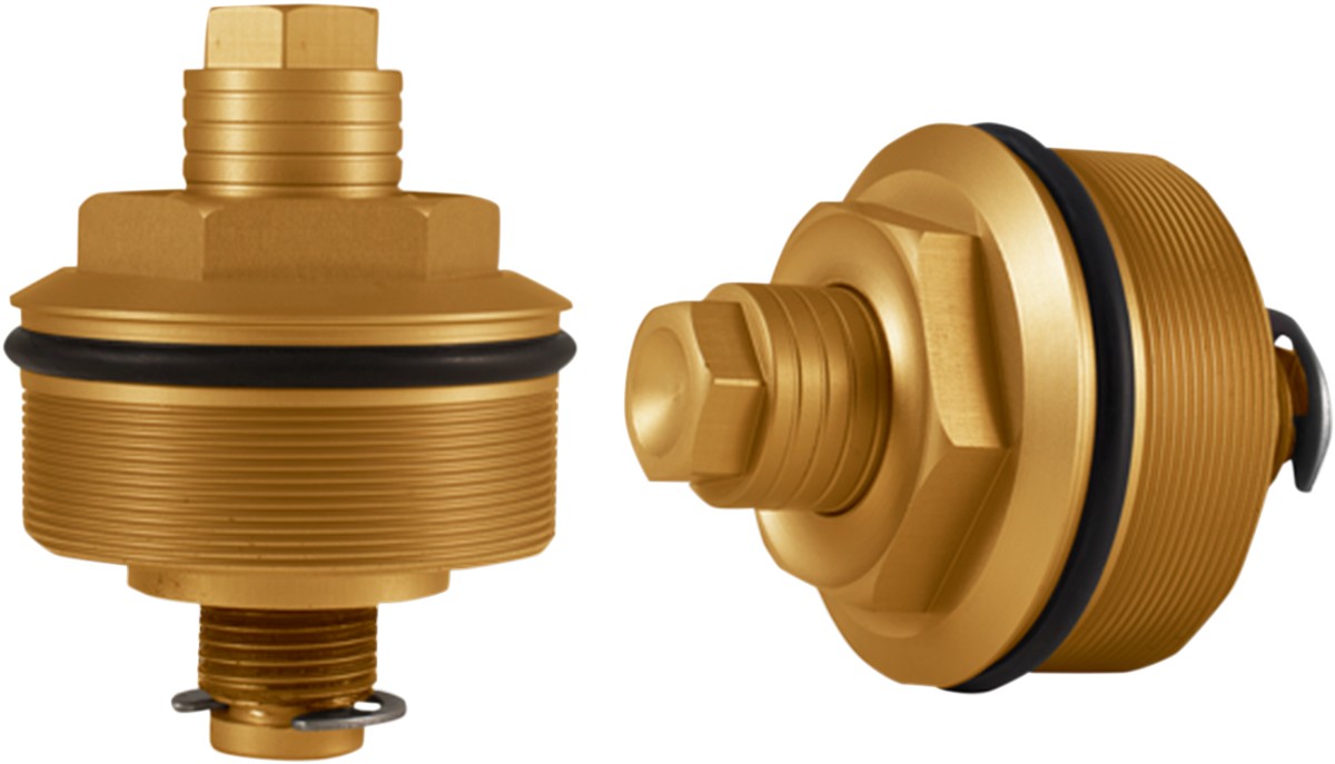 SPEED MERCHANT スピードマーチャント アジャスタブルフォーク 39mm ゴールド 【ADJUSTERS FORK 39MM GOLD [0404-0295]】 HARLEY-DAVIDSON ハーレーダビッドソン フロントイニシャルアジャスター サスペンション 足回り｜ウェビック　店