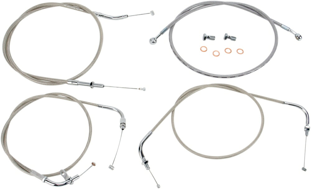 BARON バロン ケーブル ラインキット ＋2 XVS650CL用 【CBL LINE KT +2 XVS650CL [0650-0990]】 XVS650A V-Star Classic 1998 - 2015 YAMAHA ヤマハ ワイヤーキット ハンドル周辺パーツ ハンドル｜ウェビック　店