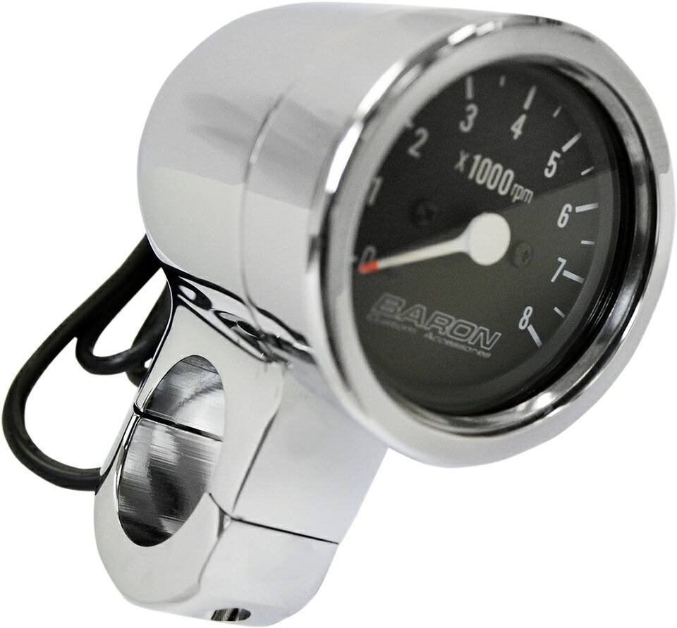 BARON バロン タコメーター 3' ブラック 【TACHOMETER 3'BLACK [2211-0083]】 メーター・インジケーター関係 電装系