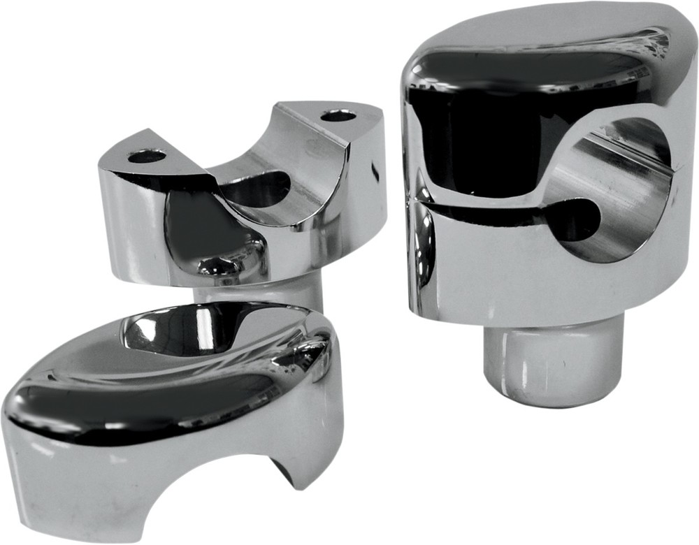 LA CHOPPERS エルエーチョッパーズ ライザーシステム クローム SPRINGER PAUGHCO用【RISERS SPRNGR PAUGHCO CH [0602-0529]】 ハンドルポスト・ハンドルライザー ハンドル周辺パーツ ハンドル｜ウェビック　店