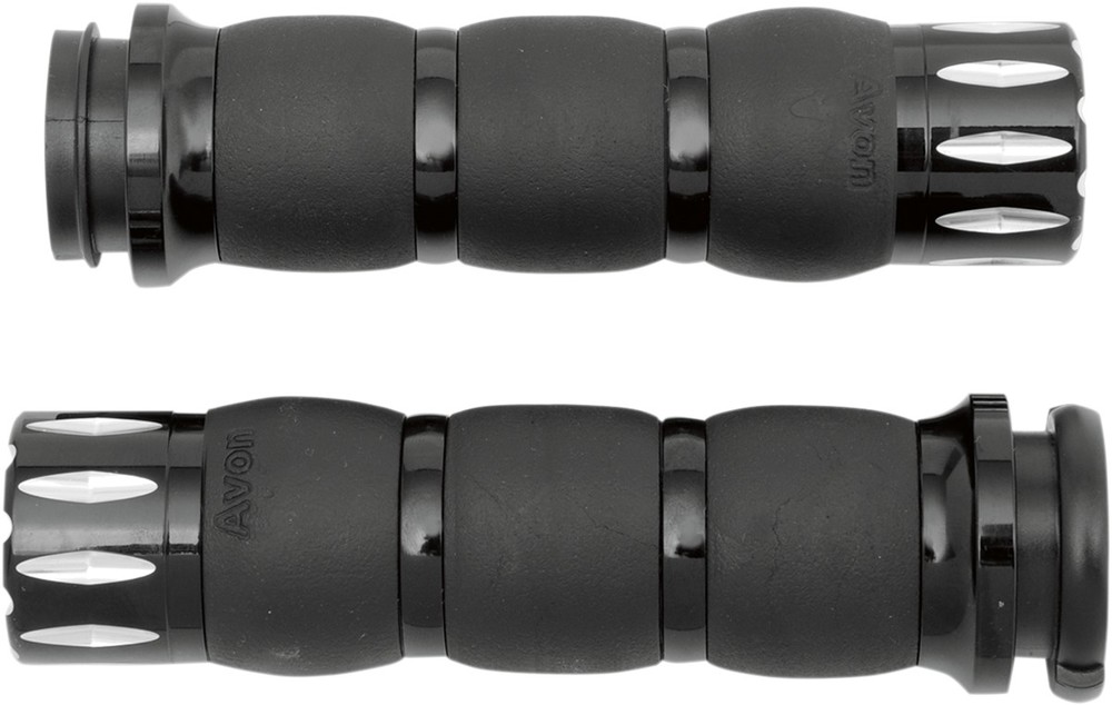 AVON GRIPS エイボングリップス グリップ ベルベット式 RIVAL アルマイト TBW 【GRIP VELVET ANO TBW】 HARLEY-DAVIDSON ハーレーダビッドソン ハンドル