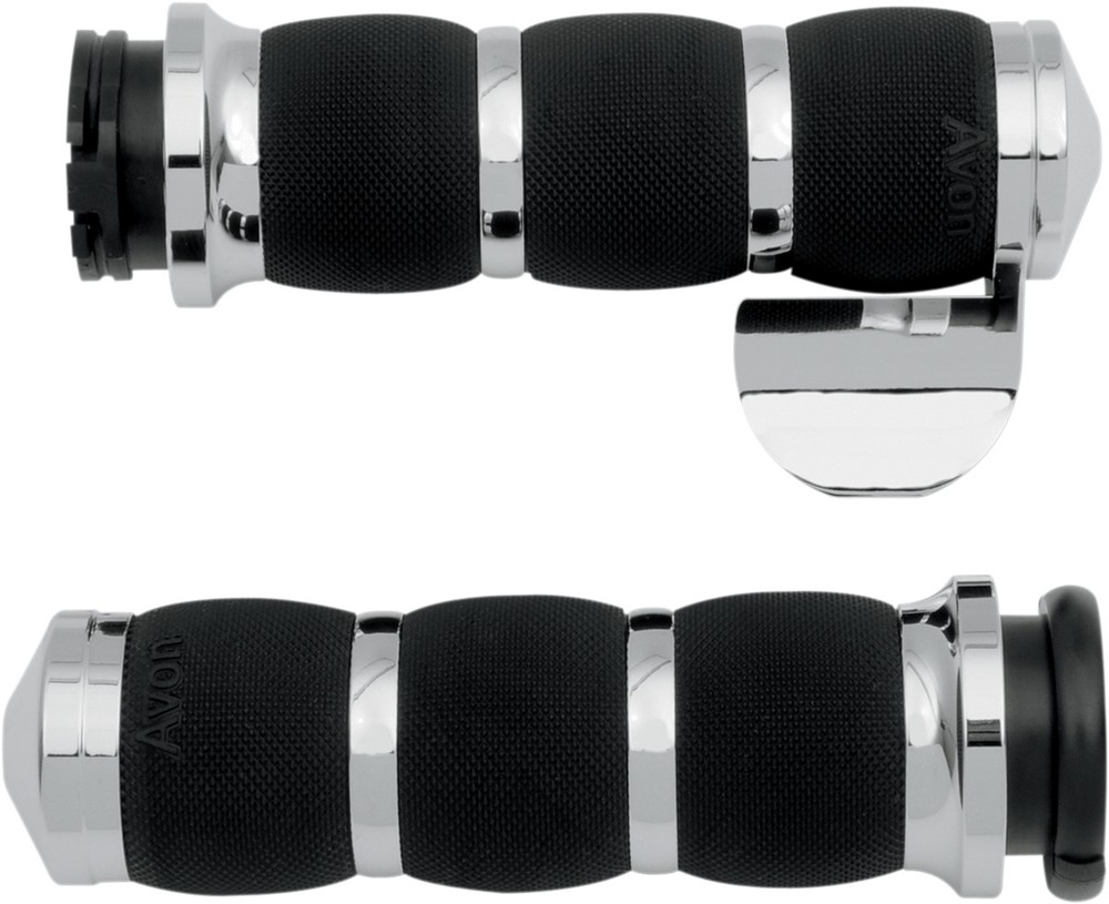 AVON GRIPS エイボングリップス グリップ エアクッション式 クロームTB 【GRIPS AIR CUSHN CHR TB】 HARLEY-DAVIDSON ハーレーダビッドソン ハンドル|ウェビック 店