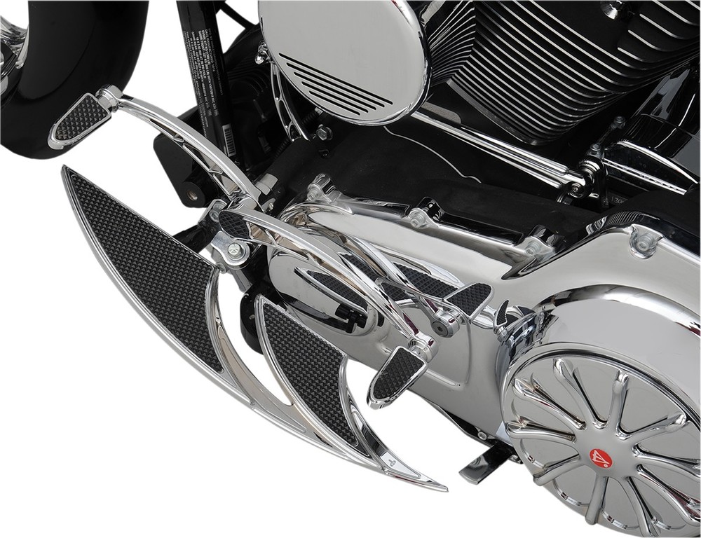 CARL BROUHARD DESIGNS CARL BROUHARD DESIGNS:カールブラウハードデザイン リアフットボード ELITEモデル  クローム 【FLOORBOARD RR ELITE CH [1621-0592]】-