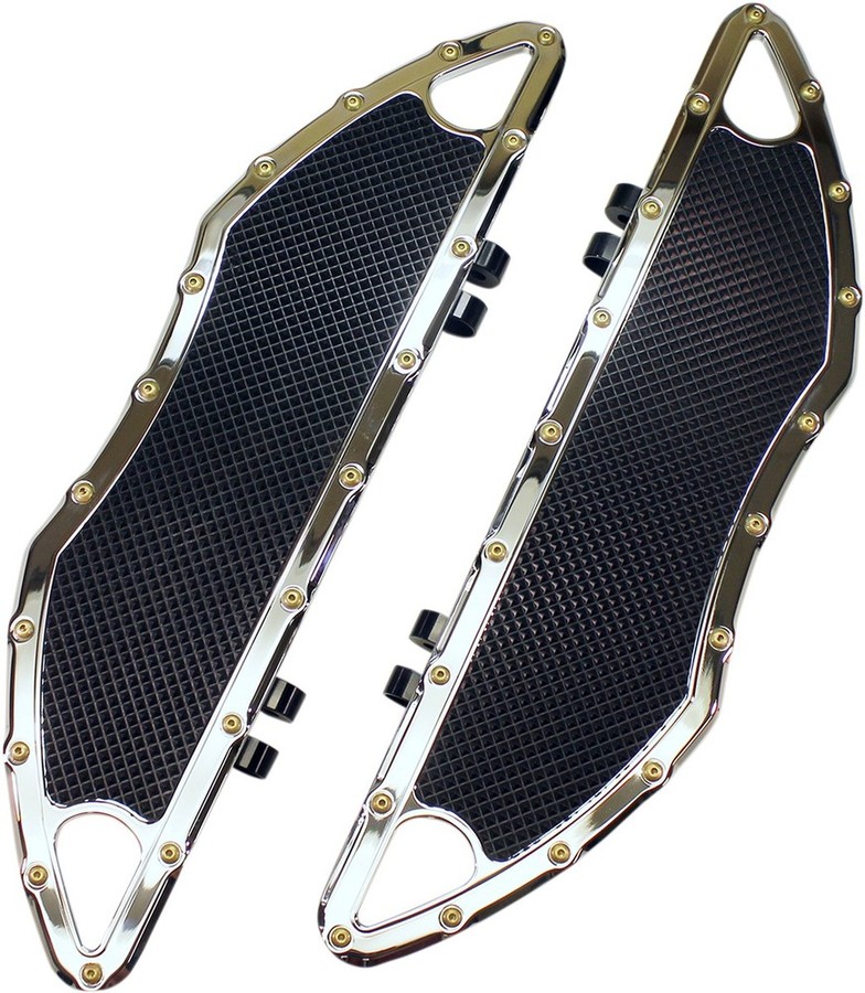 CARL BROUHARD DESIGNS カールブラウハードデザイン ドライバーフットボード BOMBERモデル クローム 【FLOORBOARDS DRV BMR CH [1621-0746]】 HARLEY-DAVIDSON ハーレーダビッドソン フロアボード・ステップボード ステップ 足回り｜ウェビック　店