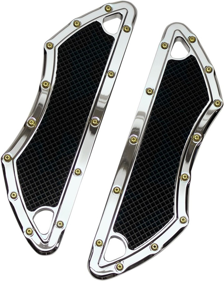 CARL BROUHARD DESIGNS カールブラウハードデザイン タンデムフットボード BOMBERモデル クローム 【FLOORBOARDS PAS BMR CH [1621-0748]】 HARLEY-DAVIDSON ハーレーダビッドソン フロアボード・ステップボード ステップ 足回り
