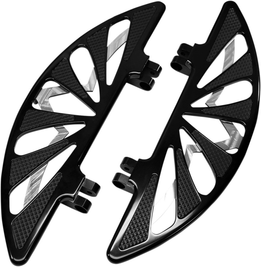 CARL BROUHARD DESIGNS カールブラウハードデザイン ドライバーフットボード SPIROモデル ブラック 【FLOORBOARDS DRV SPR BK [1621-0749]】 HARLEY-DAVIDSON ハーレーダビッドソン フロアボード・ステップボード ステップ 足回り