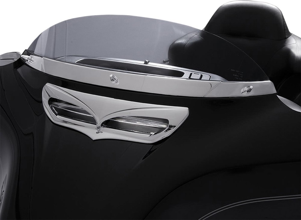 CIRO チロ ウインドシールドトリム クローム 2014-2017FL用【TRIM WNDSHLD 14-17FL CHR [2350-0384]】 Electra Glide Ultra Classic EFI - FLHTCU 2014 2017 Low-FLHTCUL 2015 2016 Limited FLHTK Street FLHX Special FLHXS Tri FLHTCUTG Low-FLHTKL スクリーン 外装｜ウェビック　店