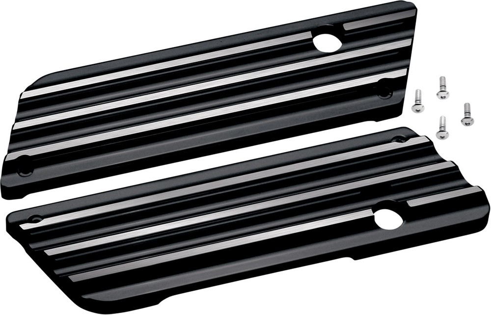 COVINGTONS コビングトン ラッチカバー フィン ブラック 【LATCH COVER FINNED BLACK [3501-0323]】 HARLEY-DAVIDSON ハーレーダビッドソン その他汎用外装部品・ドレスアップパーツ 外装｜ウェビック　店