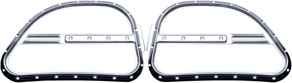 COVINGTONS コビングトン スピーカートリム ディンプル クローム 【GRILL SPEAKER DIMP CHROME [4405-0276]】 Road Glide EFI - FLTR 2007 2009 1998 2002 Custom FLTRX 2010 2013 Ultra FLTRU 2011 Glide-Injected FLTR-I 2006 HARLEY-DAVIDSON ハーレーダビッドソン