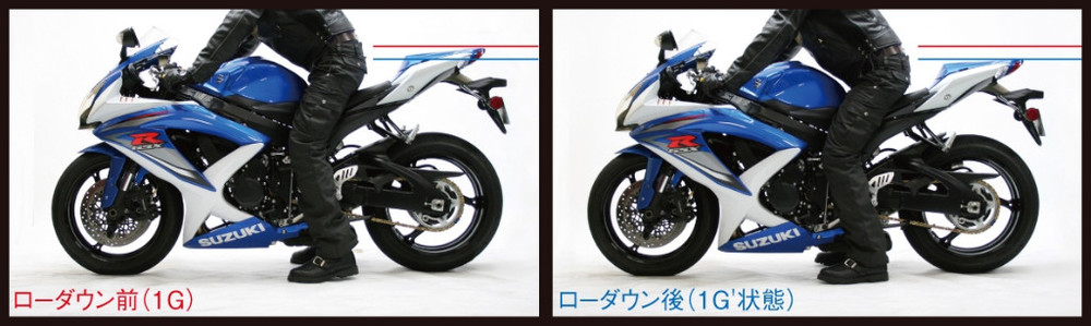 HYPERPROハイパープロフォークスプリングローダウンサスペンションコンビキット(フロントリアスプリング)VERSYS100012-14