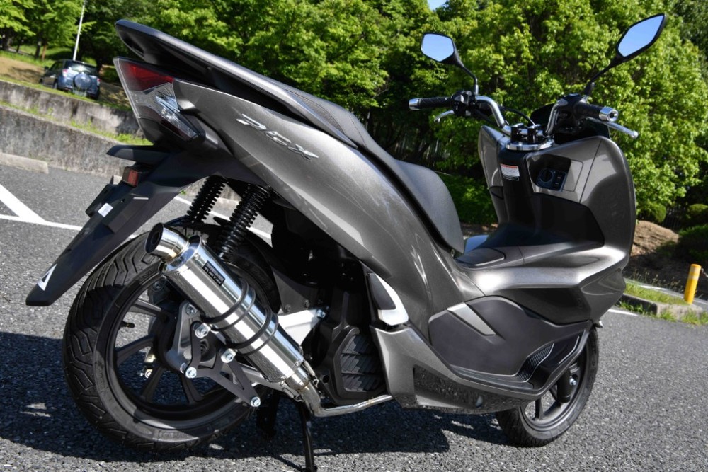 BEAMS ビームス R-EVO サイレンサー PCX HYBRID HONDA ホンダ 補修・汎用サイレンサー マフラー サイレンサー：ステンレス／重量(純正5.35kg)：4.05kg